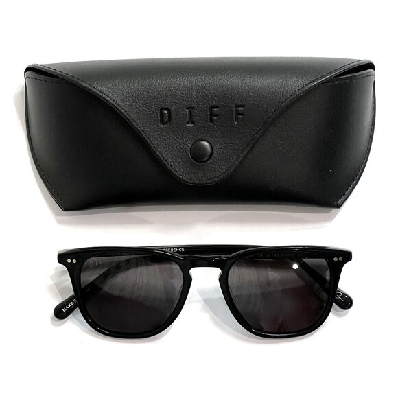 DIFF Eyewear Maxwell Sunglasses in Black - Picture 1 of 6